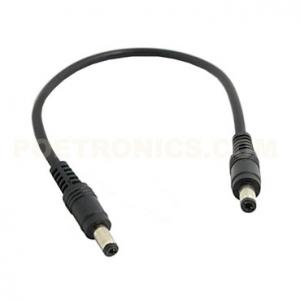 DCC-MM CCTV 12V Male to Male DC Plug Power Patch Cord Lead 5.5x2.1mm