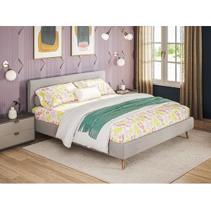 China Super Soft Wrinkle Resistant Bedding Set with Light Florals,Premium Microfiber Bed Sheets Set wholesale