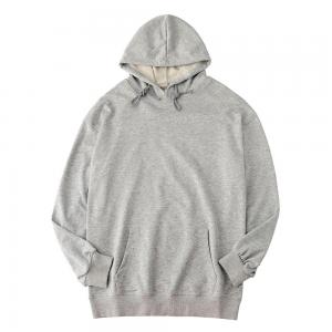 China Fleece Cotton Polyester Mens Oversized Pullover Hoodie Ribbon Bottom Multi Color supplier