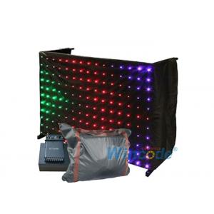 Fireproof Fabric P5 LED Vision Curtain , Shiny Bright Flexible Led Video Curtain