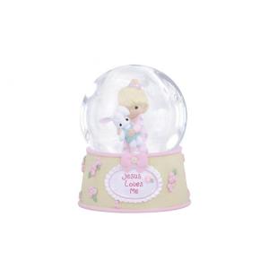 Resin Angel Deer Led Water Globe Snow Globe With Music Christmas Decoration