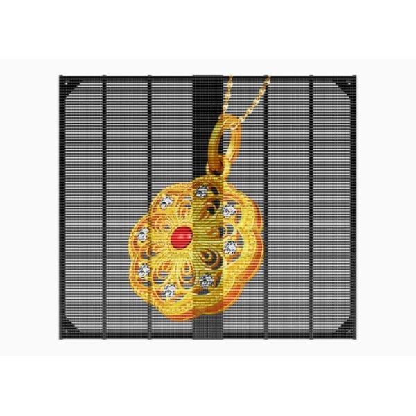 P3.9 High Brightness Transparent LED Grille Display Screen 1000*1000mm for Shop Window & Shopping Mall Digital Signage