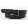 China Embossed Lines In Edge Of Mens Casual Belts , Casual Black Leather Belt wholesale