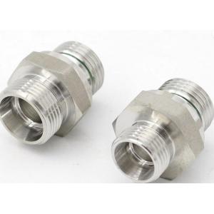 Stainless Steel 1CB Threaded Nipple Standard Metric Male Hose Pipe Adapter Hydraulic Hose Adapter