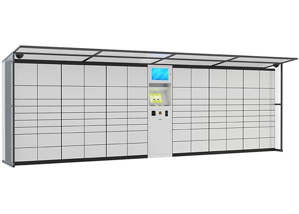Intelligent Logistic Parcel Delivery Lockers , SMS Sending System Coin Operated