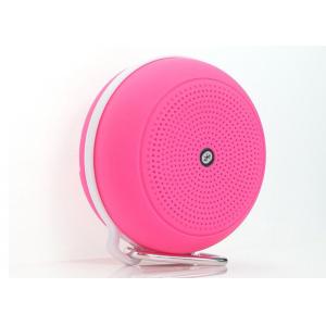 China Wireless Bluetooth Shower Speaker , Round Waterproof Bluetooth Speaker With TF Card Reader supplier