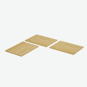 パーティクルボードコーナーデスクテーブルトップ ライトウォールナット 3枚 800*600mm