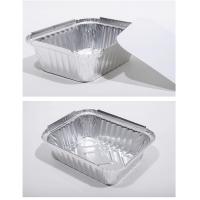 China Silver Aluminum Foil Loaf Pans , Disposable Aluminum Baking Pans With Lids on sale