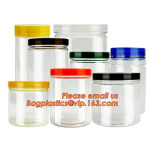 gift packaging clear plastic large round storage box, Food grade clear plastic round PVC tube metal lid box