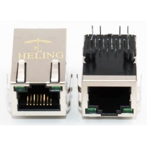 China Right Angle PoE RJ45 Connector R / A , PCB Mount RJ45 Ethernet Jack For NICs wholesale