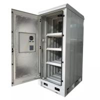 China Double Door 24U Outdoor Telecom Enclosures IP55 Anti Theft on sale