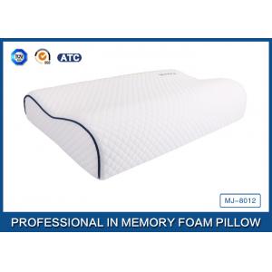 China Customized Embroidery Logo Tencel Fabric Contour Memory Foam Pillow With Piping supplier