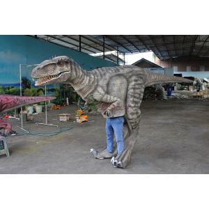 Interactive Handmade Realistic Dinosaur Costume Is Displayed In The Mall