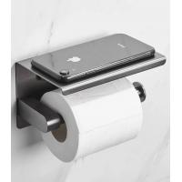 China Stainless Steel 304 Toilet Tissue Dispensers , Toilet Paper Holder With Shelf OEM on sale