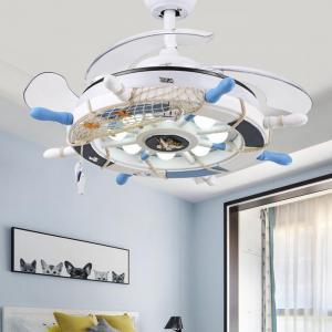 China Creative fan lamp with remote control light for child baby bedroom living room Kids room ceiling fan light(WH-VLL-04） supplier