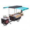 Box Structure Outdoor 48V Street Tricycle Hot Dog Cart