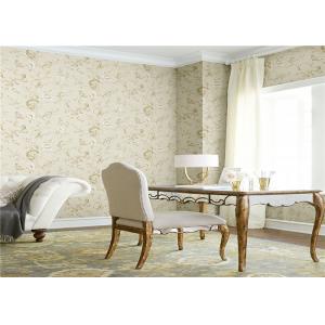Damask Flower Pattern Wallpaper House Decor With American Style , Eco Friendly