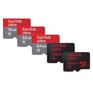 Sandisk 16GB 32GB 64GB 128GB 200GB Micro SD SDHC Micro SDXC Class10 Flash Memory Card