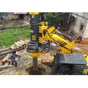 Engine Excavator Pile Driver Attachment 50kNm Bore Pile Deep Well Drilling Machine