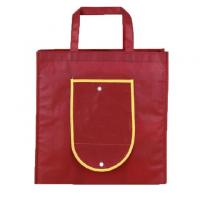 China Tear Resistant Non Woven Reusable Bags , Fold Up Tote Bag Full Color Printing on sale