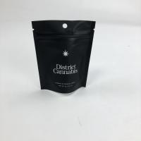 China Custom Small Matt Black Transparent Standing Up Pouch Packaging  Aluminum Foil Bags With Tear Notch on sale