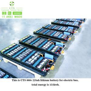 China HV battery pack 111V 666V 228Ah 151KWH Lithium Ion NMC Battery Long Range Customized For E-Bus supplier
