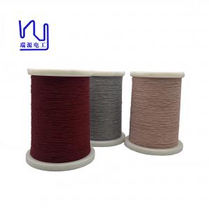 China Red Blue Color Copper Litz Wire 2USTC-F 30*0.07mm Nylon Polyester Served supplier