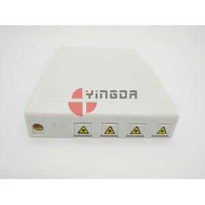 3 Ports 4 Cores FTTH Mini Termination Box ABS for 7-10mm and 2x3mm Drop Cable Entry ROHS