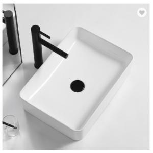 Slim Edge Wash Basin Above Counter Ceramic Small Space Wash Basin Designs