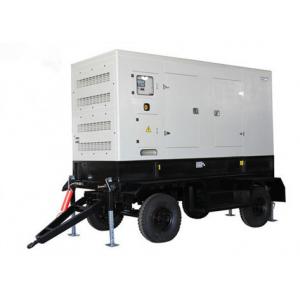 China Mobile 30kva 60kva Trailer Genset Diesel Generator Double Axle 4 Wheels towable weatherproof supplier
