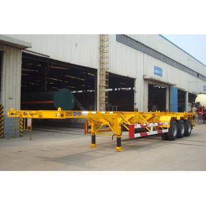 Tri - Axles 40ft Container Trailer Chassis With 12 Pcs Twist Lock