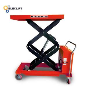 China Button Switch Hydraulic Pallet Lift Table Cart Capacity 1000lbs supplier
