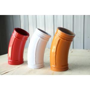 China 125*R460-30 Red White Orange Color Double Wear-resistant Material End elbow for Pump Trucks supplier