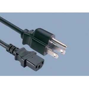 China UL CUL CSA 10A 125V 3 Prong NEMA 5-15P IEC C13 American UL Power Cord supplier