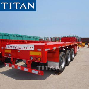 China 40 ft trailer new flatbed flat deck semi trailers for sale price supplier