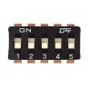 2.54mm IC Type Slide DIP Switch ON OFF SPST 1 - 12 Poles Packed In Tube