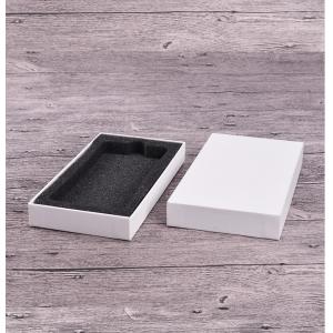 Custom Black White Mobile Case Packaging Box With Sponge EVA