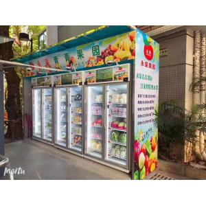 China Open Door LED Smart Fridge Vending Machine For Fruits with Telemetry Real-time Enventory Monitoring Function, Micron supplier