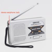China Sliver Color Mini Pocket AM FM Radio With Speaker Support OEM on sale