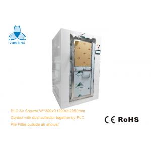 China ROHS Cleanroom Air Shower Unit Connect With Dust Collector Control By PLC And Touch Screen supplier