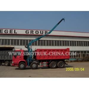 290HP Euro II Right Hand Driving Truck Mounted Crane With Straight Tescope Boom