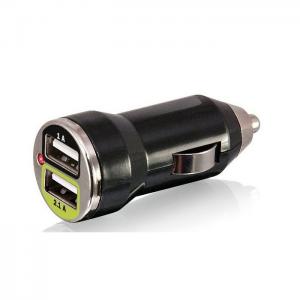 China 2.1A Dual USB bullet usb car charger supplier