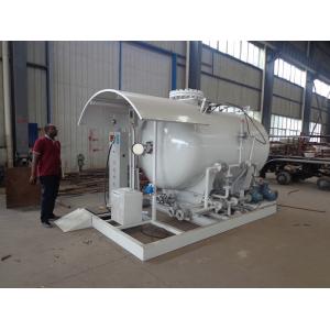 China 5cbm Propane Filling Station , 2.5tons Propane Lpg Skid Plant With Scale supplier
