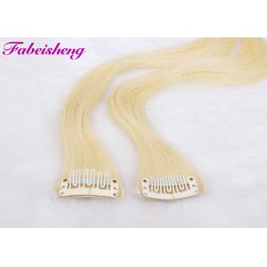China 100% Blond Brazilian Virgin Clip In Hair Extensions Human Hair One Donor supplier