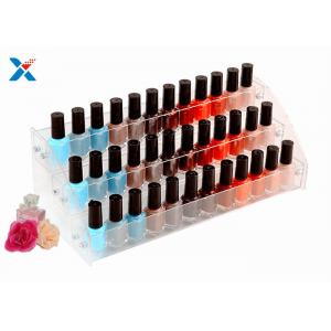 China Nail Polish Counter Acrylic Display Rack Showcase Multi Tiered Good Chemical Resisdence supplier