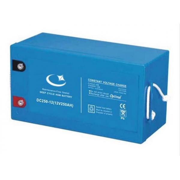 Buy cheap DC250-12 Rechargeable Valve Regulated Lead Acid Battery 12v 250Ah For Marine Vessels from wholesalers