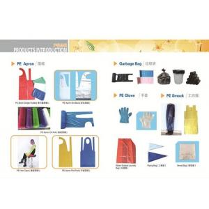 China 100% Virgin PE Disposable Apron CE Certificate Contact With Food Coloured Size Customized supplier