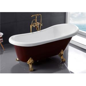 Petites baignoires acryliques de Clawfoot, baquet libre antique 1700 x 800 x 750 de pantoufle