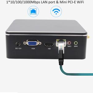 China ミニコンピュータ 産業用 Intel I3 4005U 5005U I5 4200U 5200U HD グラフィックス 500 ポータブル ファンレス 産業用 Win10 ミニ PC supplier