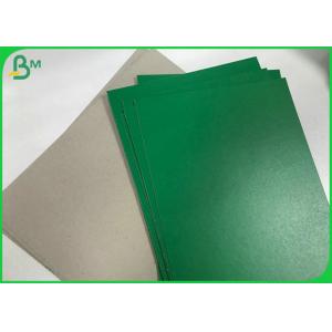 Durable 1.5mm 1.8mm Recycled Green Mounted Grey Paper Cardboard Sheets 70 * 100cm